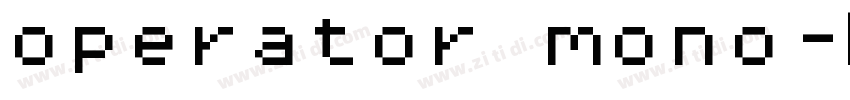 operator mono字体转换